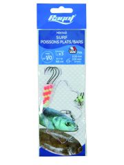 3 HOOK SURF RIG FLAT FISH BASS